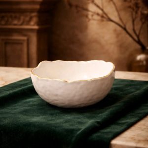 Dekorativna zdjela urađena je od kvalitetnog gipsa, pogodna za držanje sitnih predmeta. Posebno je lijepi primjerak za izradu mirisne pijesak svijeće.