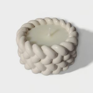 Mirisna svijeća u posudi od gipsa