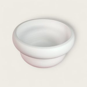 Dekorativna posuda urađena je od kvalitetnog gipsa, pogodna za držanje sitnih predmeta. Posebno je lijepi primjerak za izradu mirisne pijesak svijeće.